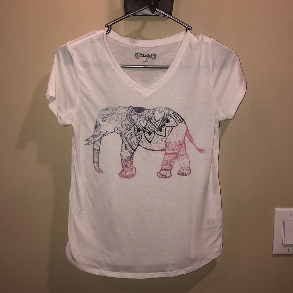 White Patterned Top